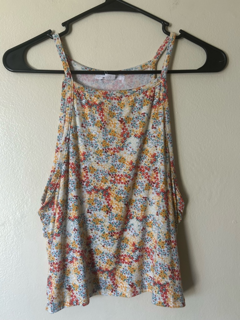 Flowy L Floral Halter Boho Hippie Indie Artsy Whimsical Forest Fairy Comfy